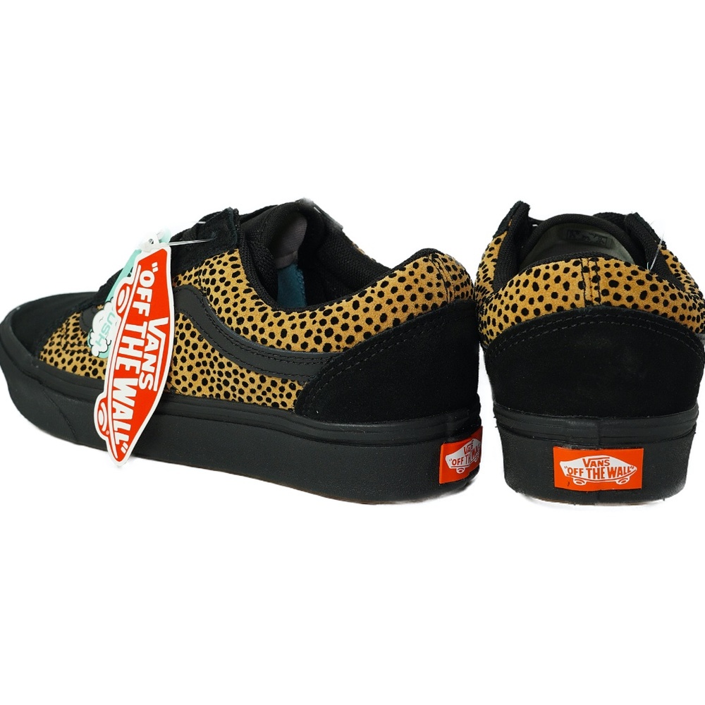 Vans Old Skool Comfycush. Mini Cheetah print. Black & camel tan. Women’s 6. NIB - Picture 15 of 16